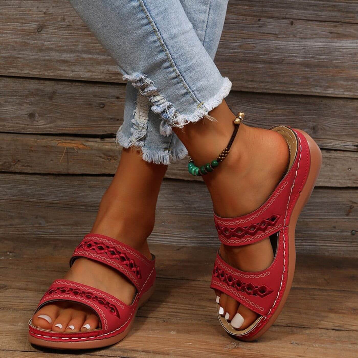 Adelasia - Sandalo slip-on imbottito