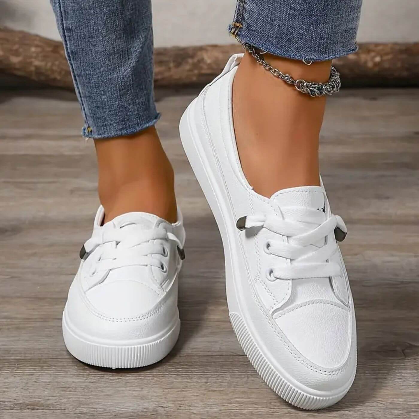 Angelisa - Sneakers Slip-On Lisci