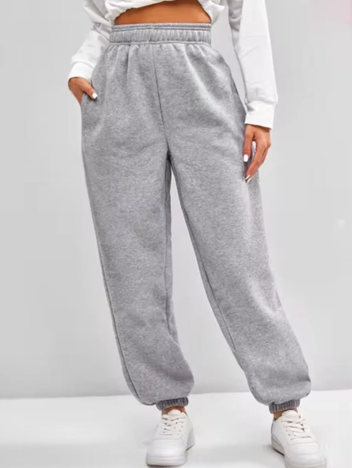 Bellezza - Pantaloni Jogger in Pile Morbido