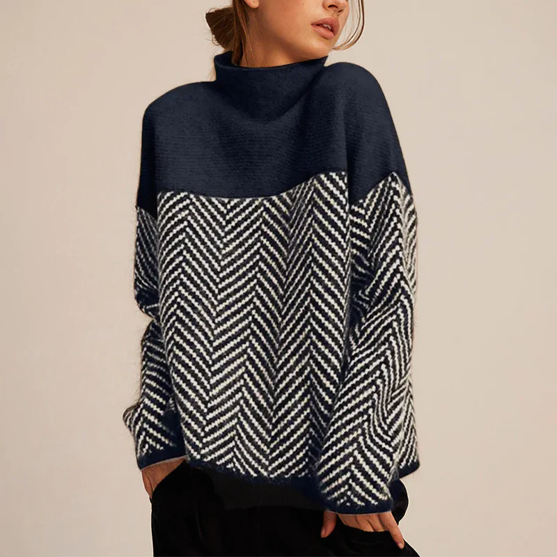 Bianca - Maglione a Zig Zag Accogliente - Image 2
