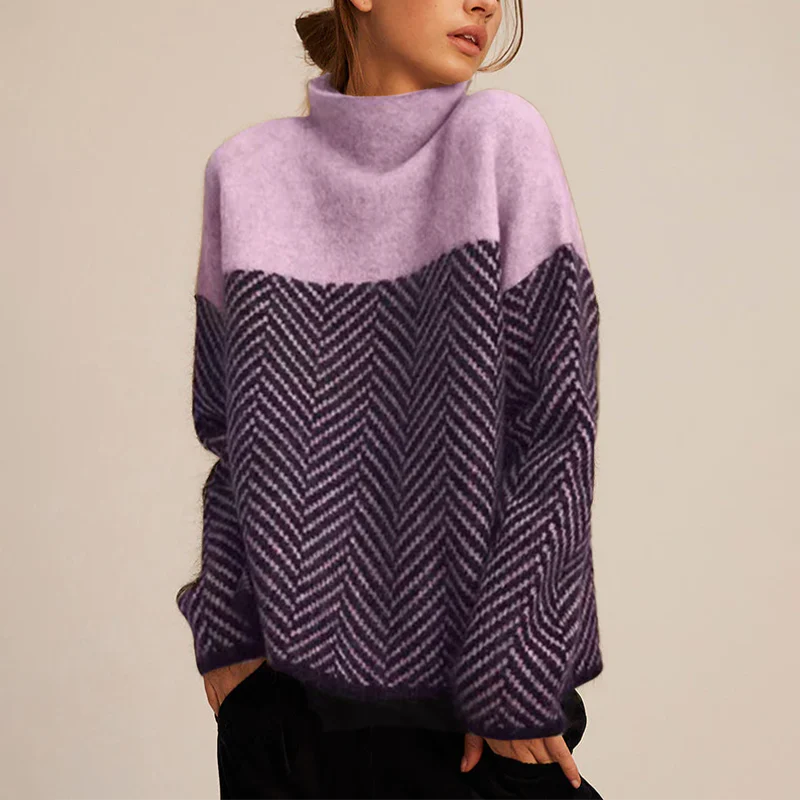 Bianca - Maglione a Zig Zag Accogliente - Image 3