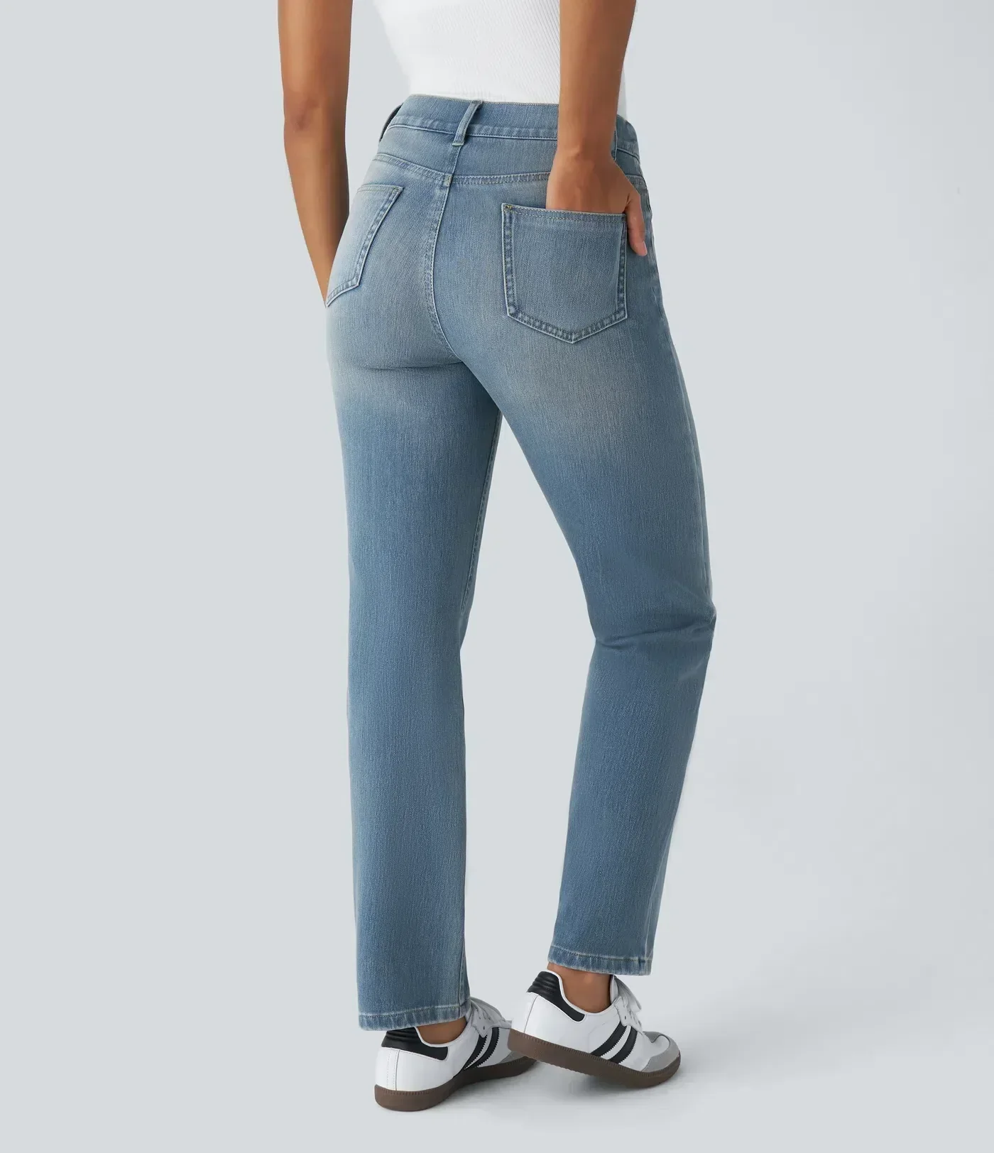 Bianchina - Pantaloni in Denim Morbido - Image 10