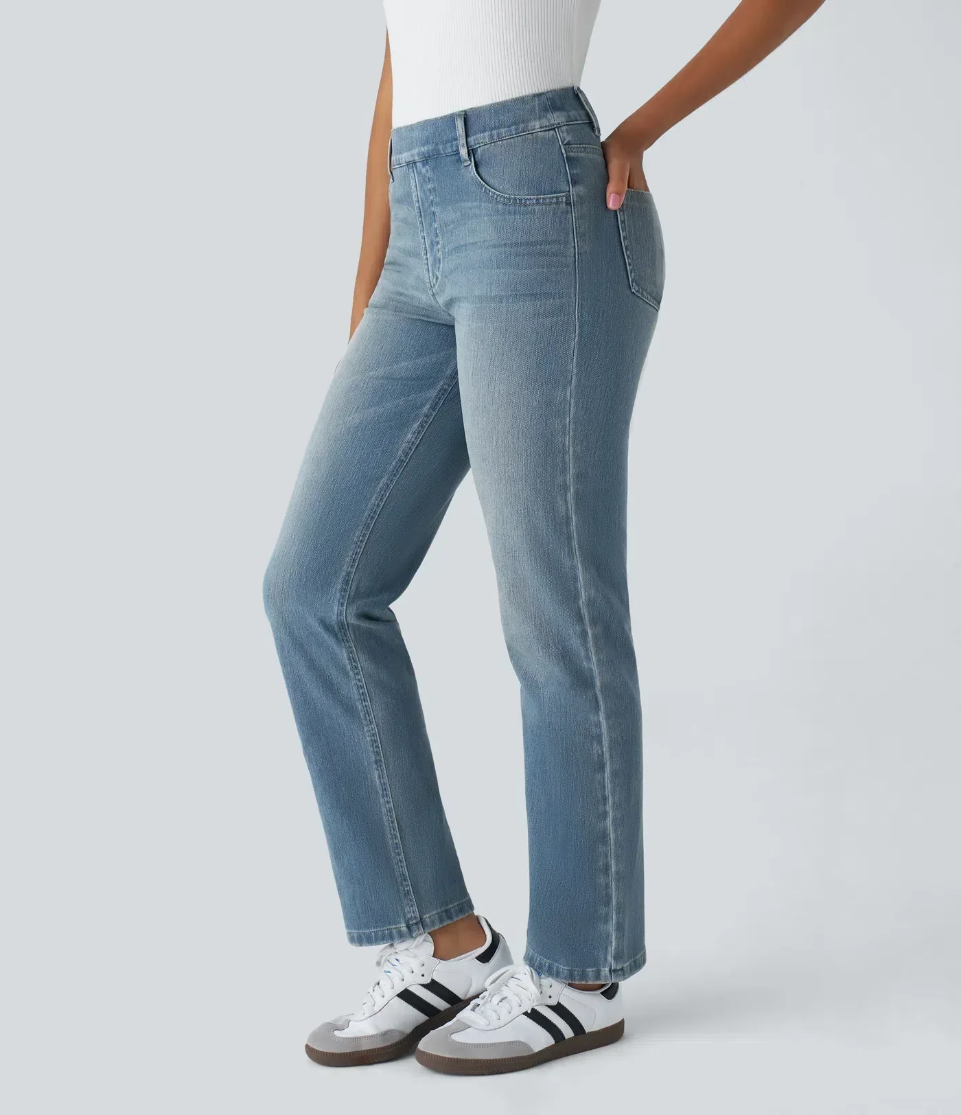 Bianchina - Pantaloni in Denim Morbido - Image 11