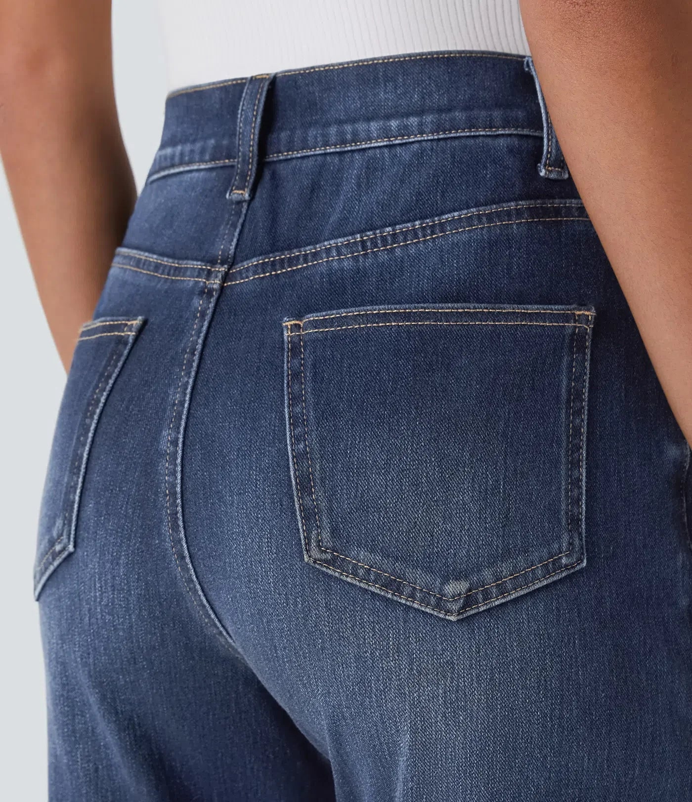 Bianchina - Pantaloni in Denim Morbido - Image 2