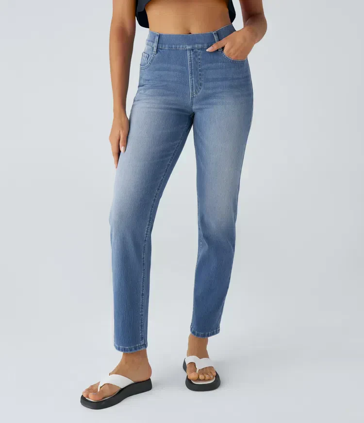 Bianchina - Pantaloni in Denim Morbido - Image 3
