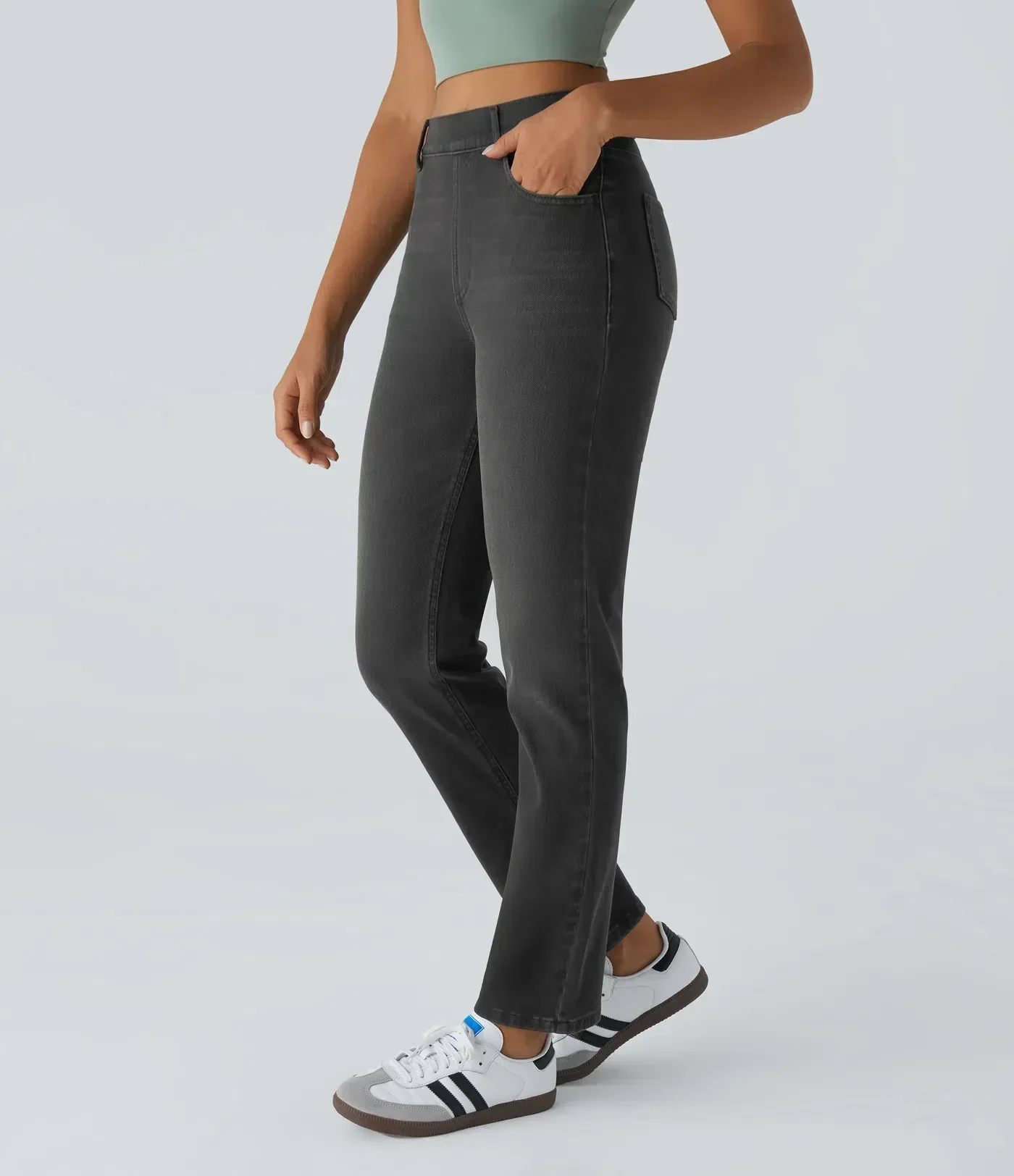 Bianchina - Pantaloni in Denim Morbido - Image 8