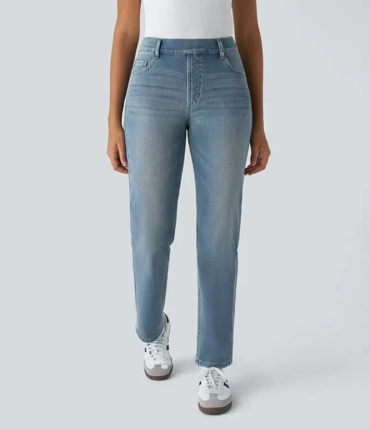 Bianchina - Pantaloni in Denim Morbido - Image 9