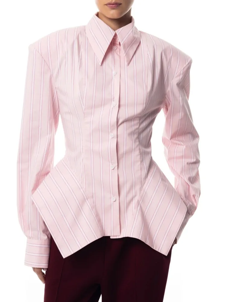Cadenza - Blusa in Cotone Strutturato