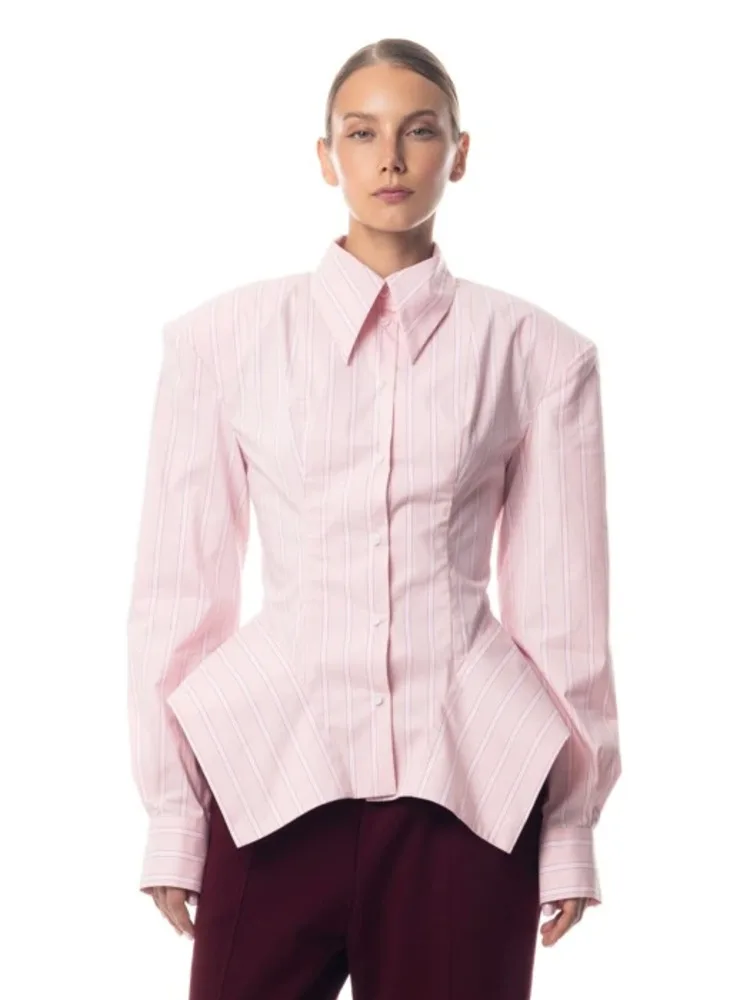 Cadenza - Blusa in Cotone Strutturato - Image 3
