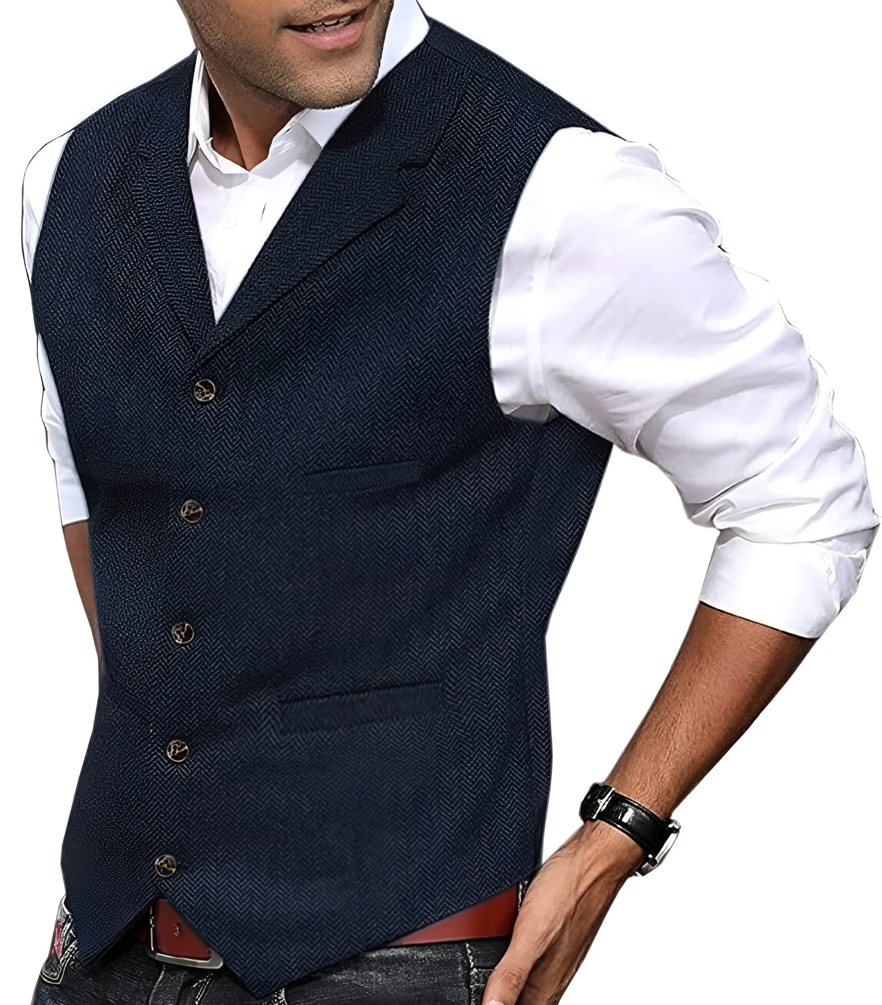 Cassiano - Gilet in Tessuto Sartoriale