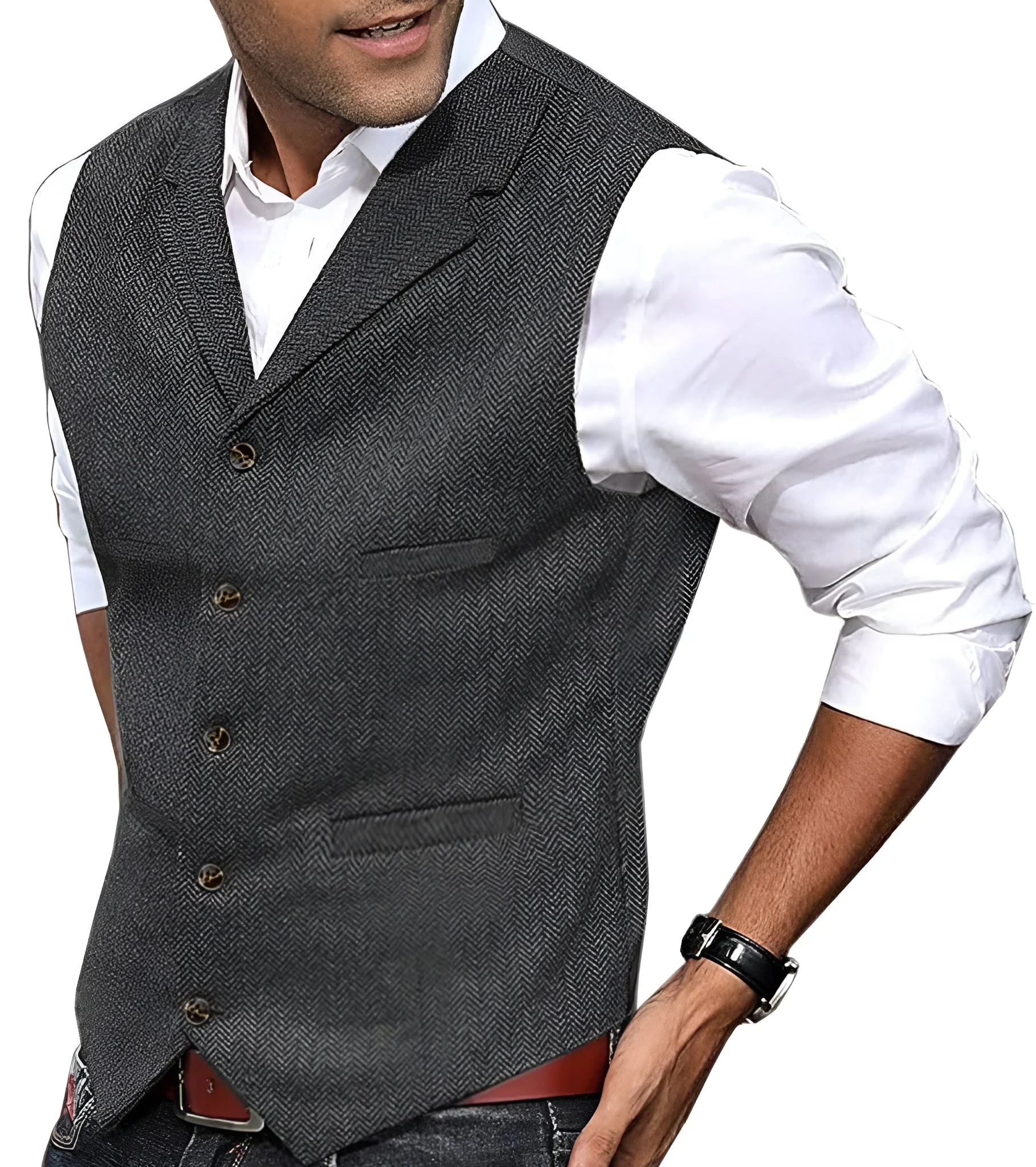 Cassiano - Gilet in Tessuto Sartoriale - Image 2