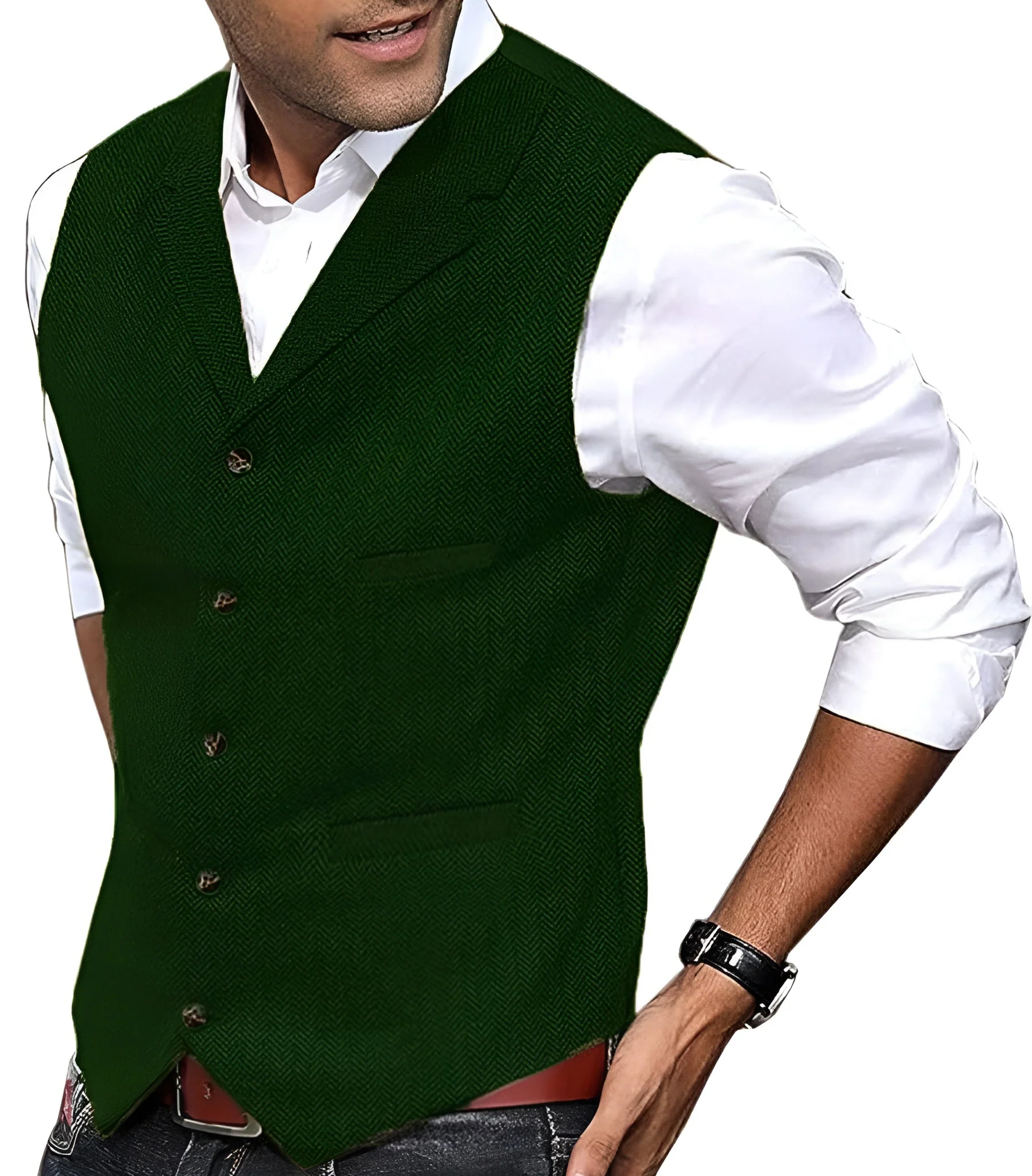 Cassiano - Gilet in Tessuto Sartoriale - Image 3