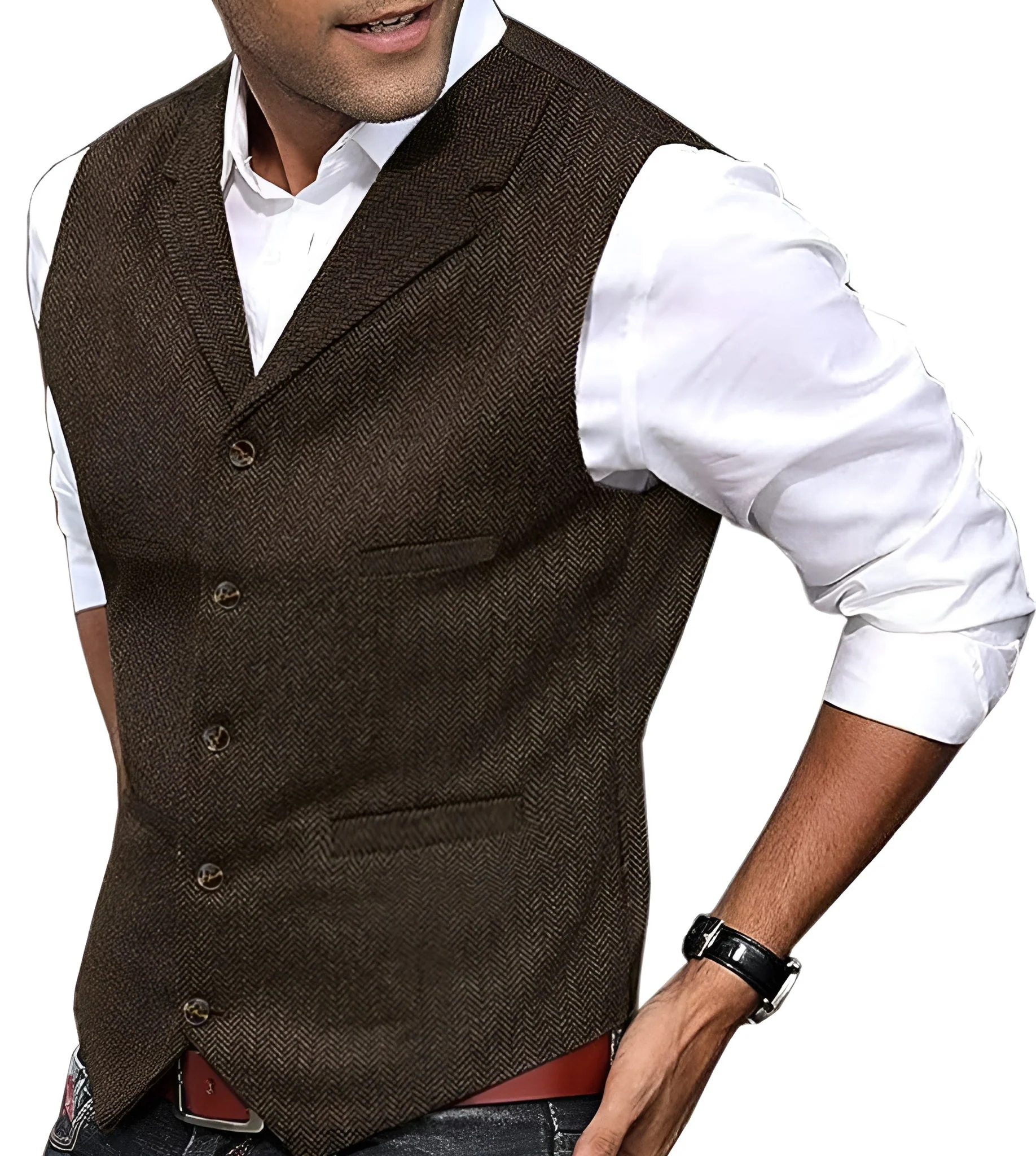 Cassiano - Gilet in Tessuto Sartoriale - Image 4