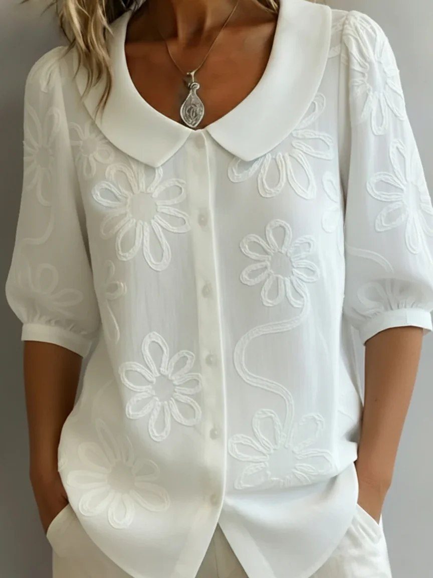Daria - Blusa Floreale Morbida - Image 2