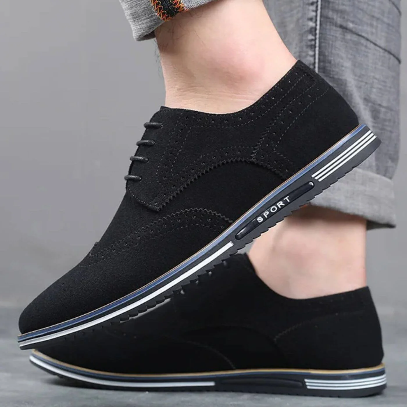 Demetrio – Eleganti Scarpe in Velluto - Image 4