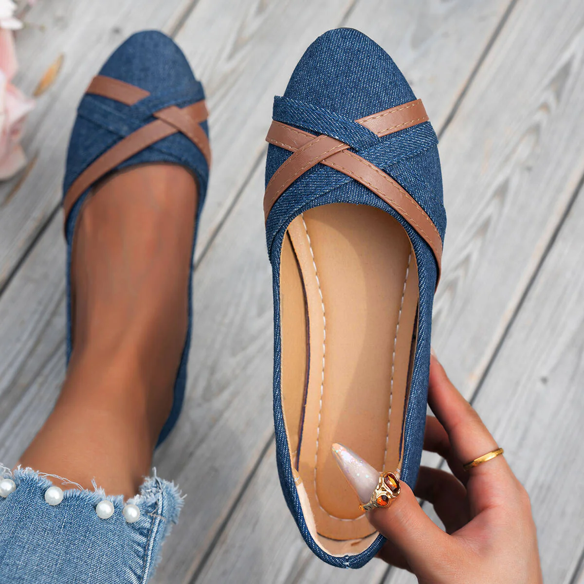 Edvige - Sandali in Denim Chic