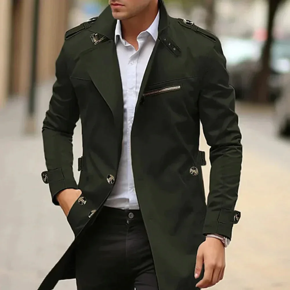 Gianni - Elegante Cappotto Trench Classico - Image 3