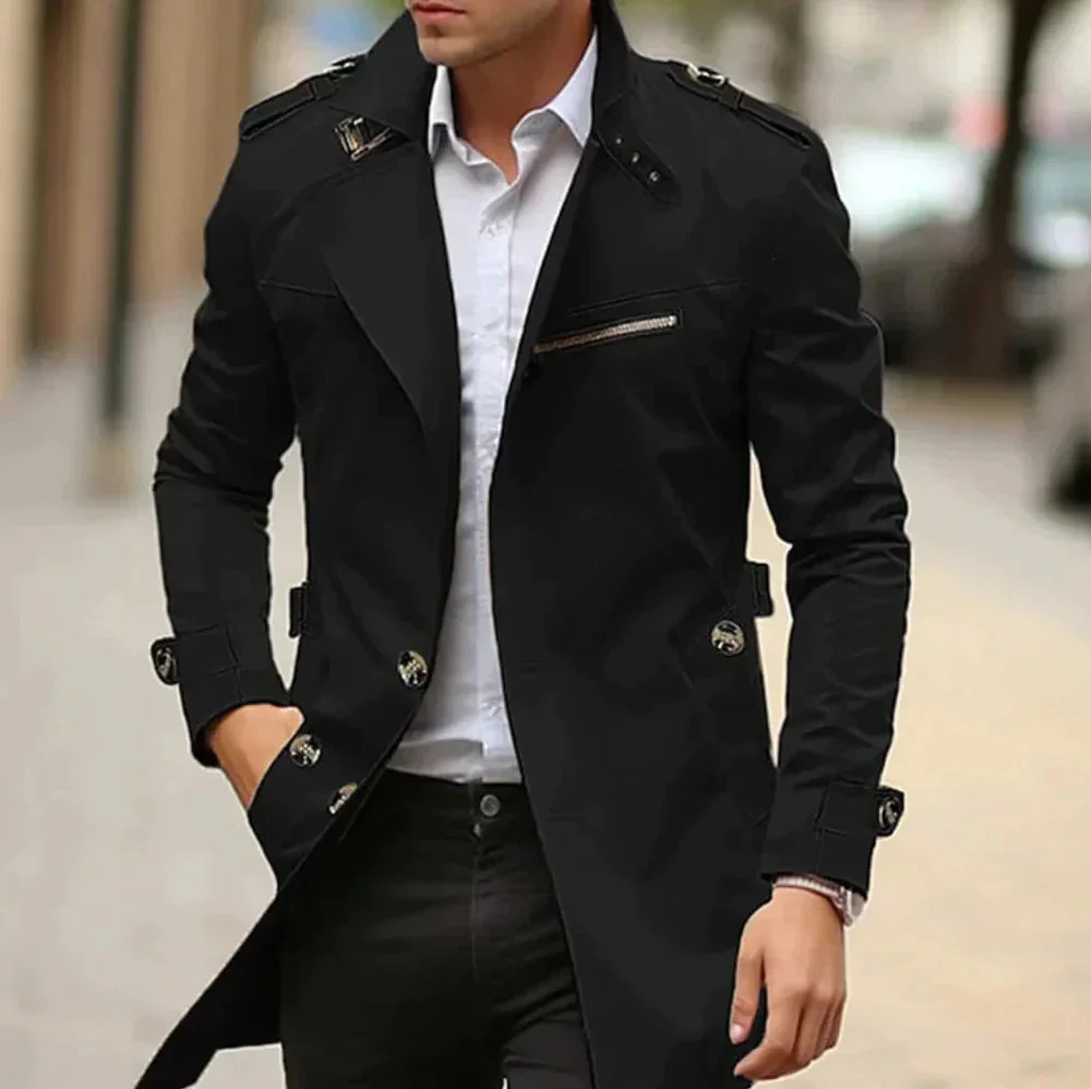 Gianni - Elegante Cappotto Trench Classico - Image 4