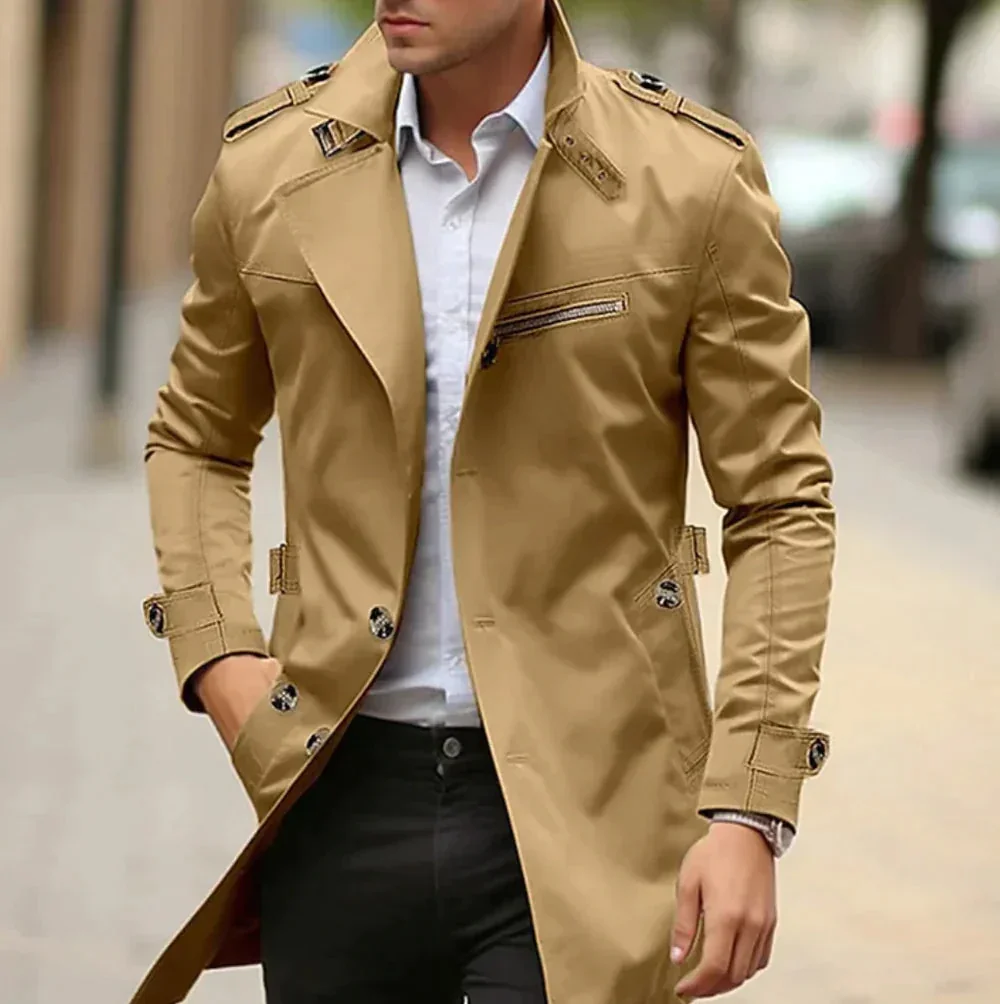 Gianni - Elegante Cappotto Trench Classico - Image 5