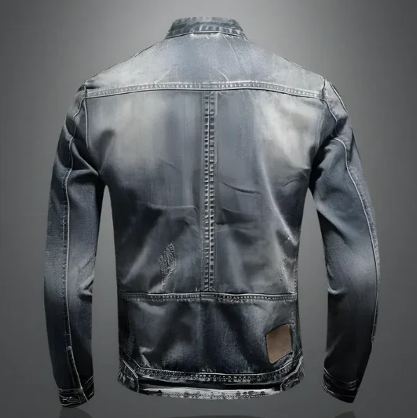 Giovanni - Giacca di Jeans Trendy con Effetto Consumato - Image 3