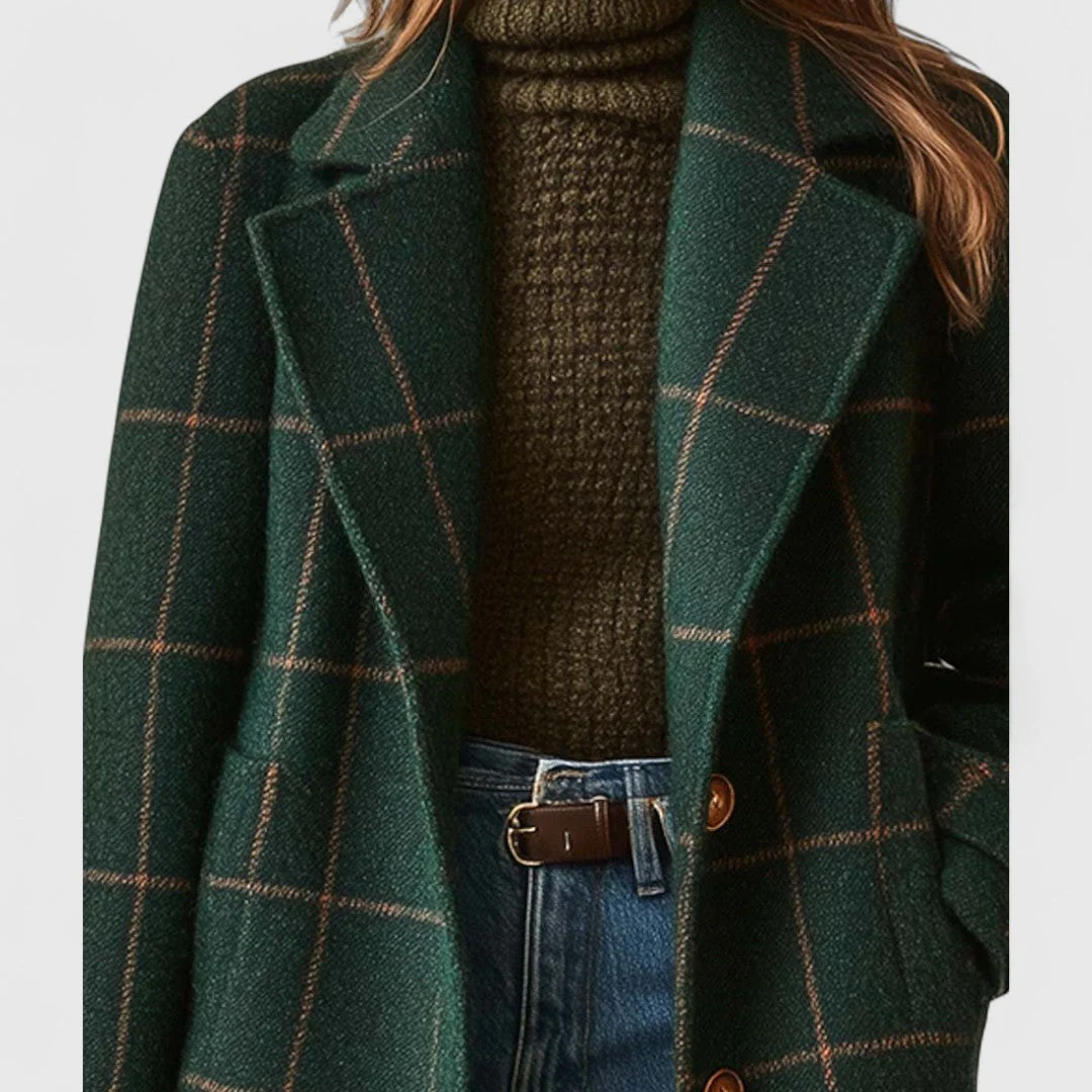 Ivetta - Cappotto a Quadri Confortevole - Image 2
