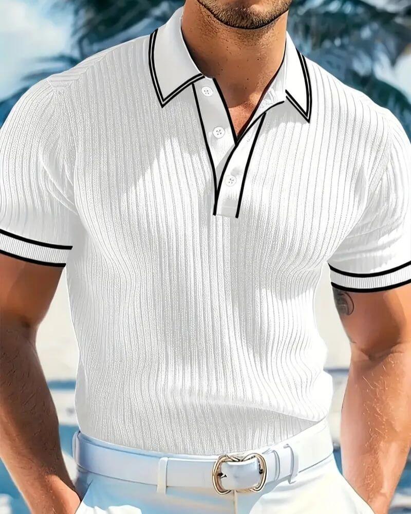 Lamberto - Polo a coste elegante - Image 3