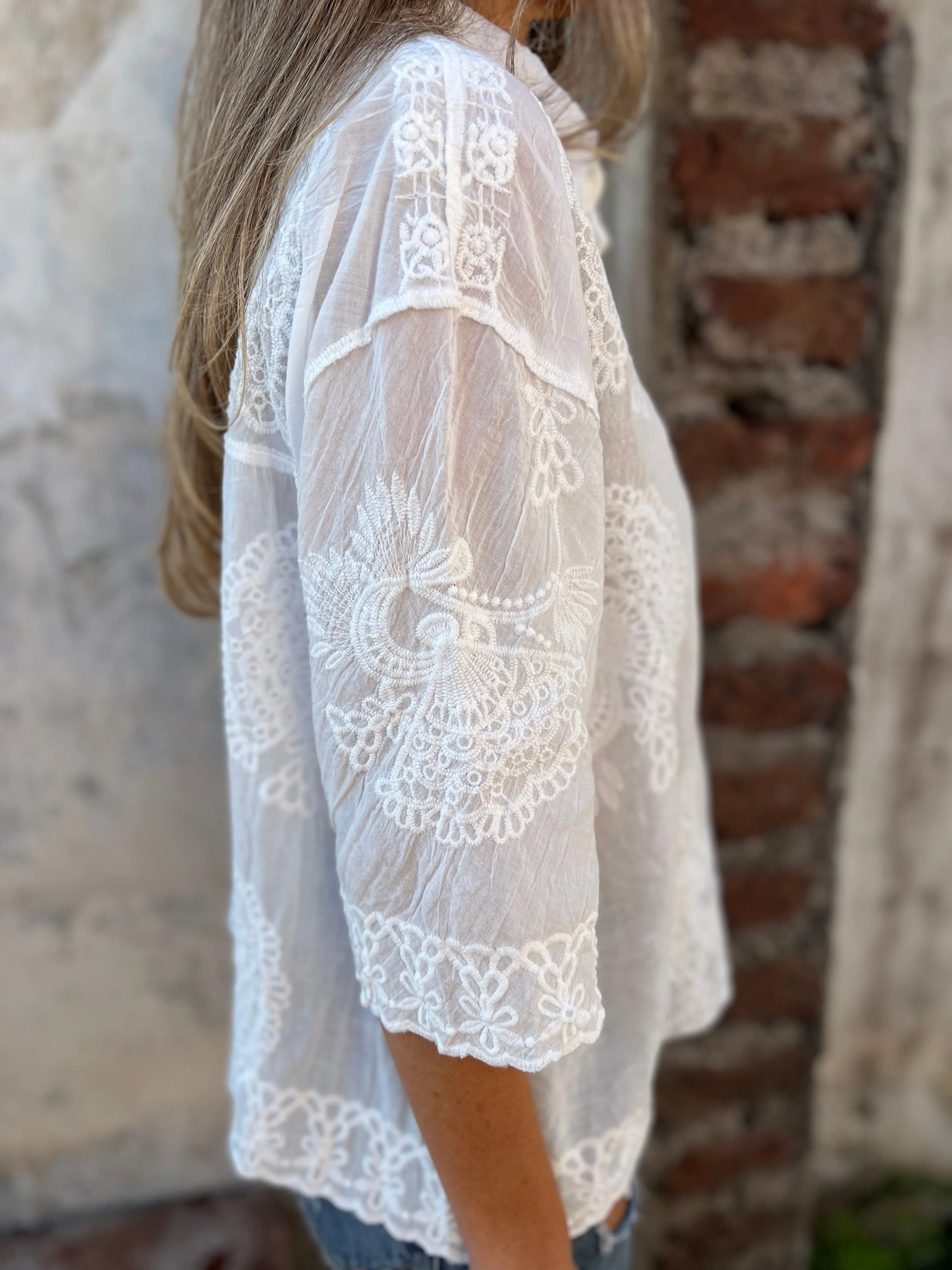 Leonilde - Blusa Ricamata Aerea - Image 5