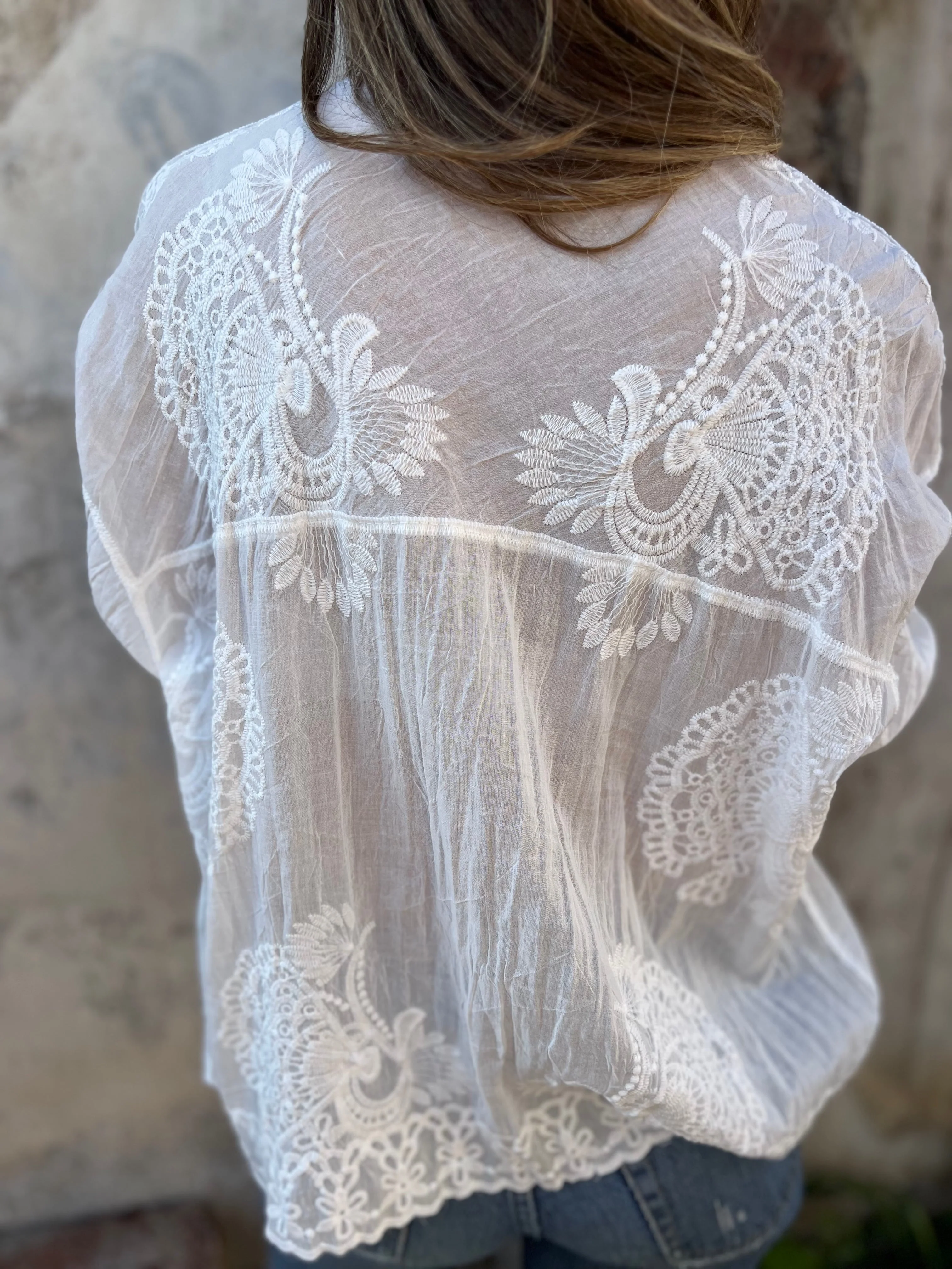 Leonilde - Blusa Ricamata Aerea - Image 6