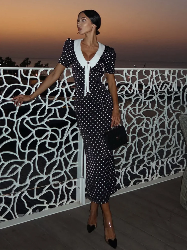 Livia - Abito a Pois Elegante - Image 2