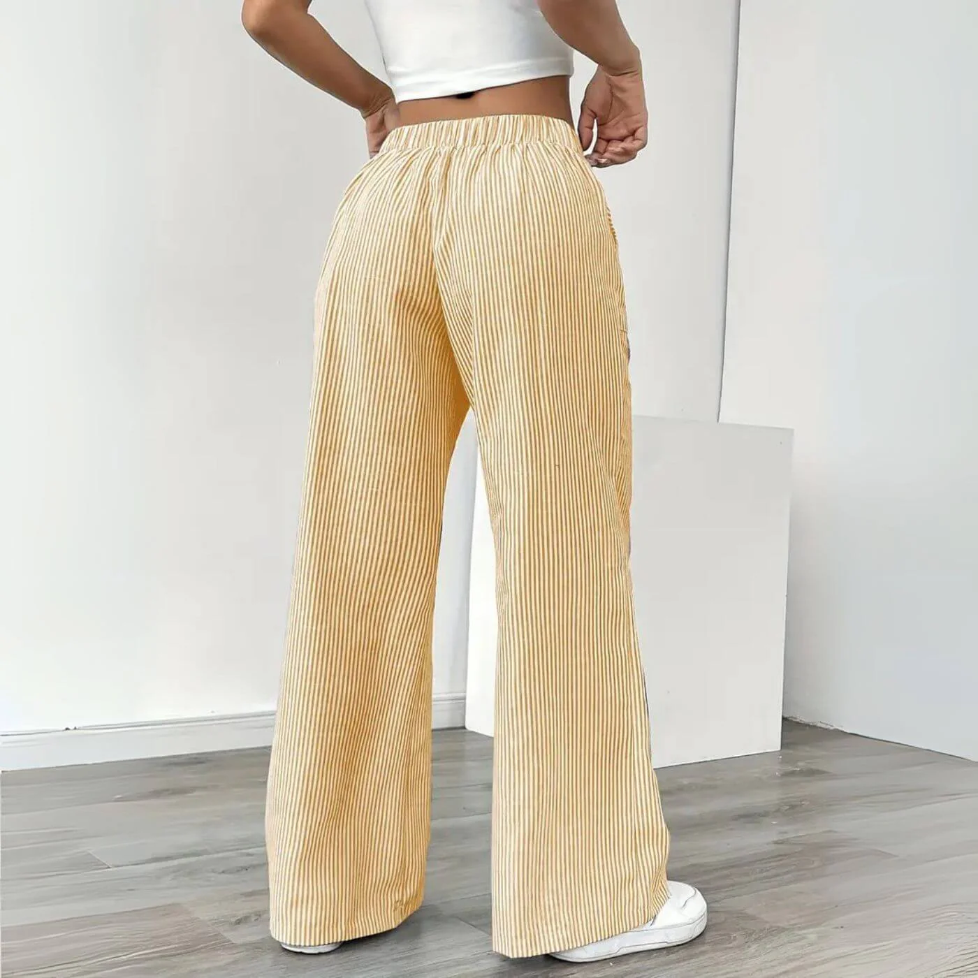 Massima - Pantaloni a Righe Rilassati - Image 6