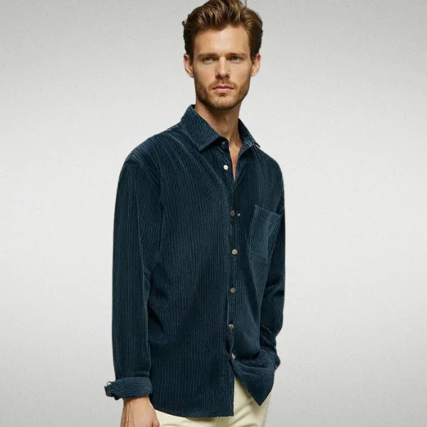 Remo - Camicia in Velluto a Coste Breezy