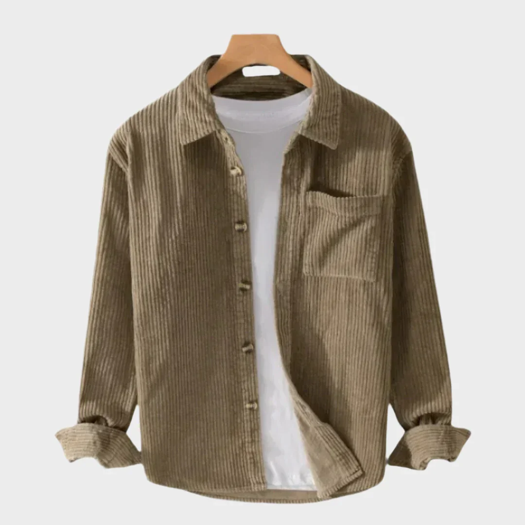 Remo - Camicia in Velluto a Coste Breezy - Image 2