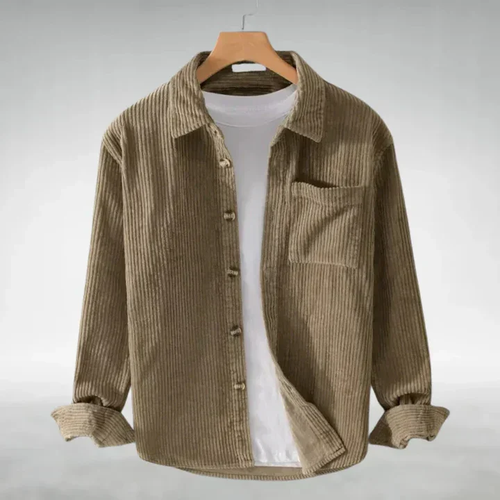 Remo - Camicia in Velluto a Coste Breezy - Image 3