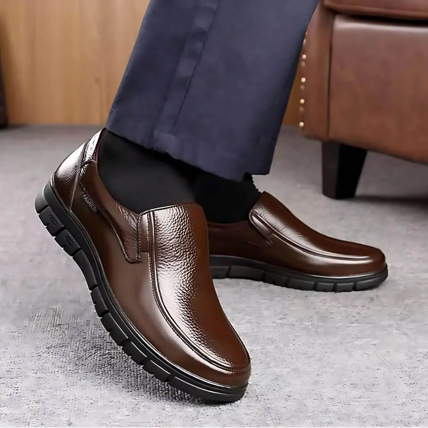 Renzo - Scarpe Slip-On Imbottite - Image 4