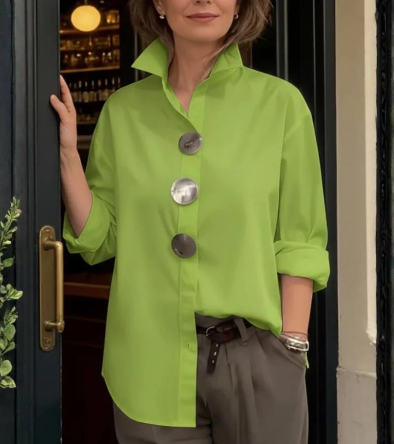Rina - Blusa in Lino Chic - Image 5