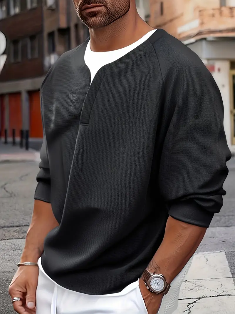 Romolo - Henley in Morbido Tessuto