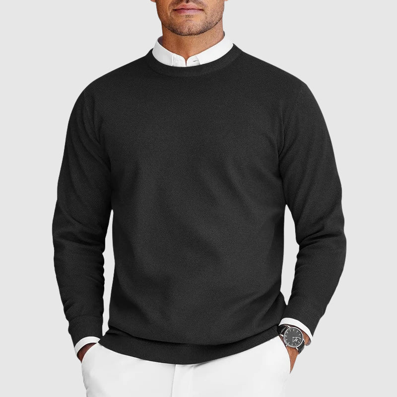 Salamone - Maglione A Maniche Lunghe Con Collo A Giro - Image 3