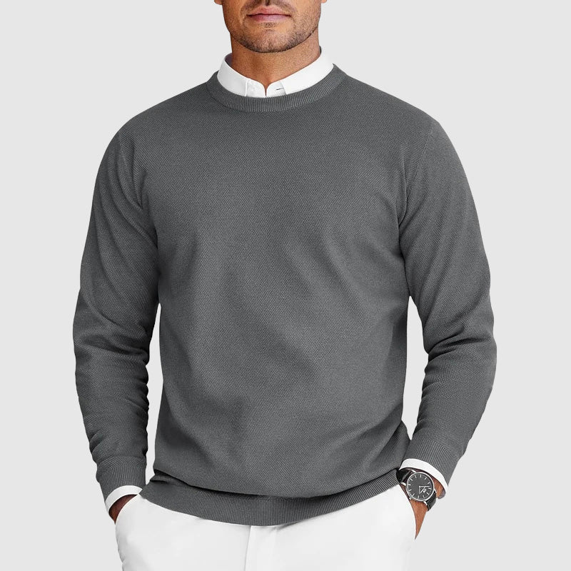 Salamone - Maglione A Maniche Lunghe Con Collo A Giro - Image 5