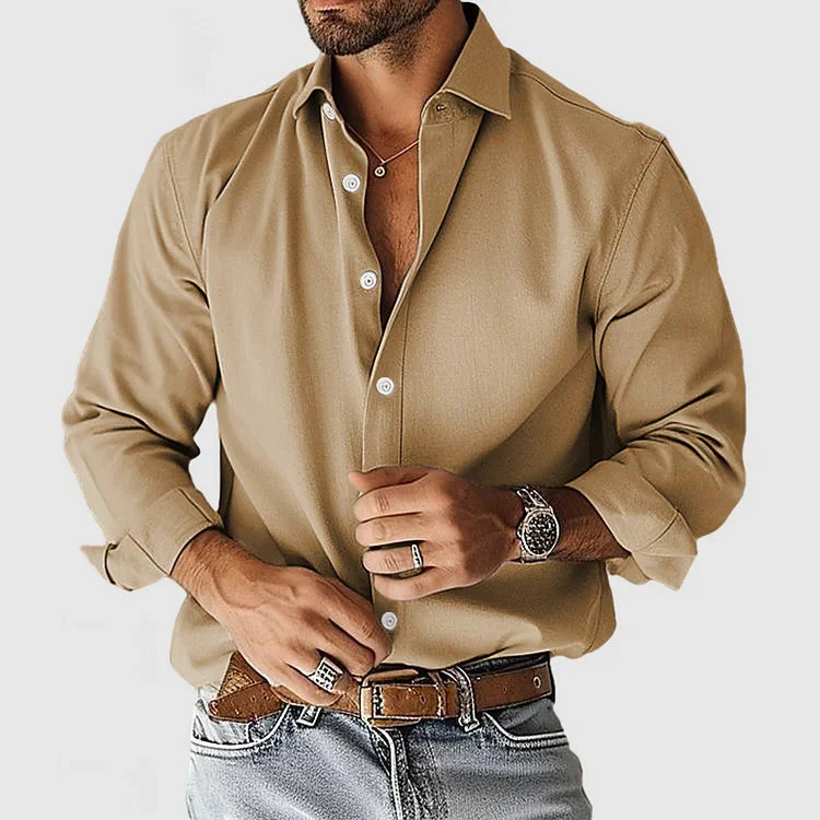 Ugo - Camicia di raso liscio - Image 3