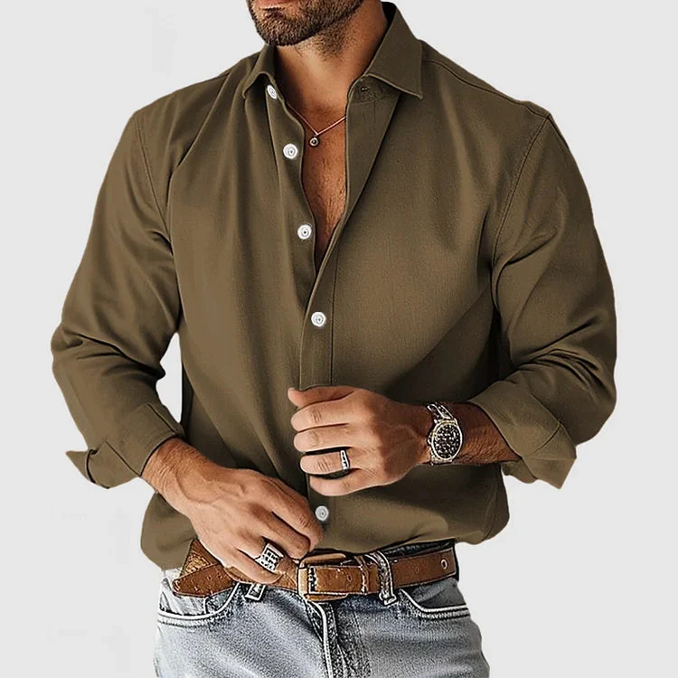 Ugo - Camicia di raso liscio - Image 4