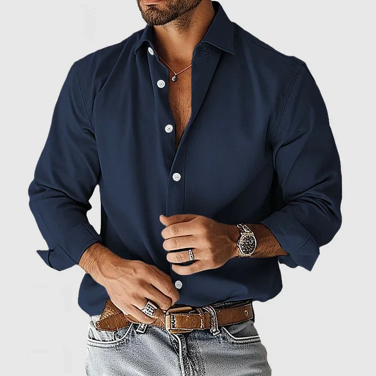 Ugo - Camicia di raso liscio - Image 7